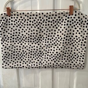 Society6 white with black spots pillow cover